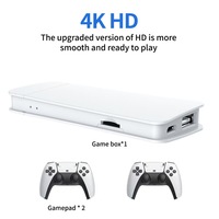 Console de jeu portable sans fil 2,4 G personnalisée M15 - 4K HD 30 000 jeux intégrés, système d'exploitation Linux, multilingue, extension TF