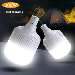 Lampe de travail portable pour tente, ampoule multifonction rechargeable, lumière solaire LED, lanterne de camping - Product Image 1