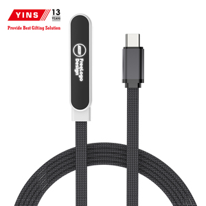 สายดาต้า Type-C กำลังไฟ 240W ปรับแต่งได้ - โลโก้เรืองแสง, ลายทอ, ความยาว 1.5 ม., เหมาะสำหรับโปรโมชั่นทางธุรกิจ - Product Image 6