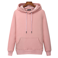 Sweat-shirts pour hommes grande taille avec logo personnalisé, vente en gros, épaules tombantes, 50% coton 50% polyester, couleur unie abricot
