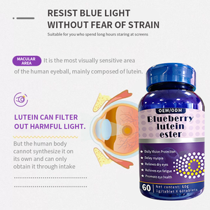 Compresse di Luteina ed Estratti di Mirtillo Halal, Integratore Vitaminico per gli Occhi, Produzione OEM Cinese - Product Image 5