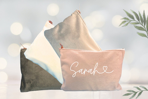 Túi Khóa Kéo Mỹ Phẩm Du Lịch Thêu Nhung Không Thấm Nước In Theo Yêu Cầu Bán Buôn - Product Image 3