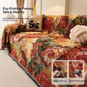 Nouvelle Housse de Canapé Jacquard Luxe Léger Style <span class=keywords><strong>Chinois</strong></span>, Motif Dessin Animé, Quatre Saisons, Anti-griffures pour Chat, Six Couleurs, Type Serviette, <span class=keywords><strong>Secret</strong></span> - Product Image 3
