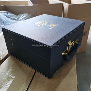 Offre Spéciale Plein Verre Fumée Ensembles Narguilé Fumer Le Narguilé Avec Boîte en cuir Paquet - Product Image 6