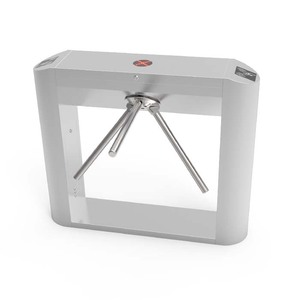 Tornello a tripode in acciaio inossidabile per <span class=keywords><strong>palestra</strong></span> con riconoscimento facciale, <span class=keywords><strong>controllo</strong></span> <span class=keywords><strong>accessi</strong></span>, protezione anti-pizzicamento IP54 e funzionamento a 2 vie - Product Image 2