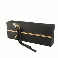 Carton rigide de luxe personnalisé à fermeture magnétique 2 deux pièces ouverture latérale double porte boîte-cadeau d'emballage de conception de boîte à vin avec logo