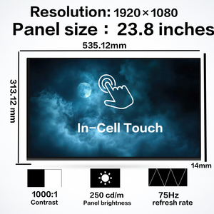 หน้าจอ LCD แบบสัมผัสขนาด 23.8 นิ้ว รุ่นใหม่ FHD LM238WF5-SSG1 SSA1 SSA2 SSA3 สำหรับคอมพิวเตอร์ AIO - Product Image 2