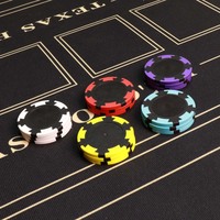 Usine En Gros Nouveau 6 Flèches Conception Deux Tons Clay Poker Chips 14g 40mm Sans Valeur Bâtons pour Casino Jeu De Table