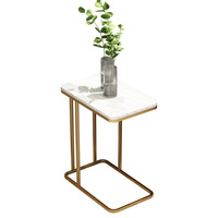 Table basse de salon moderne et minimaliste de style européen avec structure métallique, idéale pour les bureaux et immeubles commerciaux - Meilleure vente