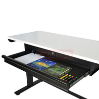 Bureau debout convertible moderne CSPS à hauteur réglable 168 cm pour le bureau, l'école et le gaming avec garantie de 2 ans