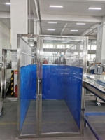 Sistema de Corrales de Vidrio para Cría de Perros de Gran Tamaño, para Instalaciones Comerciales, Diseño Modular de Acero Inoxidable, Corrales Exteriores