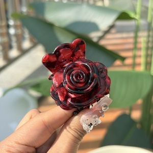 New Cartoon Acetate European-American Style Hair Claw Fresh Sweet Clip Minimalist Double Ponytail Shark Clip Eco-Friendly Hair - Product Image 6