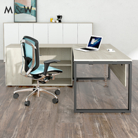 M & W fabbrica all'ingrosso moderno ufficio tavolo di lusso Ceo Manager capo in legno lavoro Executive Desk