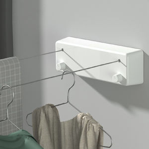 TXL454 4.2M lignes à vêtements d'hôtel rétractables, sans poinçon, fixation murale en acier inoxydable, cintre à vêtements, <span class=keywords><strong>corde</strong></span> à <span class=keywords><strong>linge</strong></span> - Product Image 2