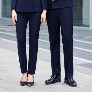 <span class=keywords><strong>Pantaloni</strong></span> da Completo Uomo/<span class=keywords><strong>Donna</strong></span> Primaverili/Autunnali Nuovi, a Gamba Dritta, Antipiega, Slim Fit, a Vita Alta, Casual ed Eleganti - Product Image 4