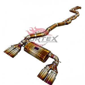 Échappement Vortex Master Craft Titanium compatible avec F87 M2C S55 Racing, silencieux à tube unique de longueur égale, Valvetronic, doré - Product Image 5