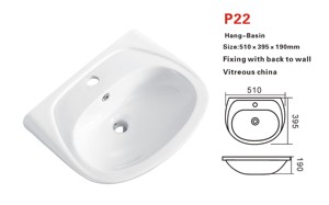 <span class=keywords><strong>Lavabo</strong></span> de <span class=keywords><strong>Pedestal</strong></span> de Porcelana para Baño Europeo, Montado en la Pared, Rectangular, Diseño Moderno, Fácil de Limpiar, Económico, para Hotel - Product Image 3