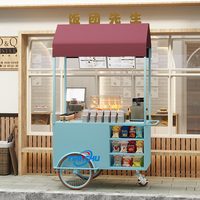 Chariot de Gelato réfrigéré d'acier inoxydable avec le chariot mobile de poussée de chariot de refroidisseur de crème glacée de lumières