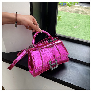 Bolsos de Diseñador de Calidad, Última Moda 2025, Bolso Bandolera, Color Sólido Brillante, Hebilla Brillante, Bolso de Hombro para Compras para Chicas - Product Image 2