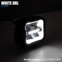 Feux LED cubiques 80W 3 pouces 12V norme européenne ECE, 2 pièces, feux antibrouillard LED pour camions/SUV/UTV/ATV/moto/bateau