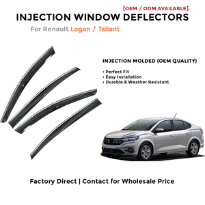 Déflecteurs de fenêtre latérale pare-pluie pour Toyota Cruiser 2019-2020 accessoires auto - Product Image 2