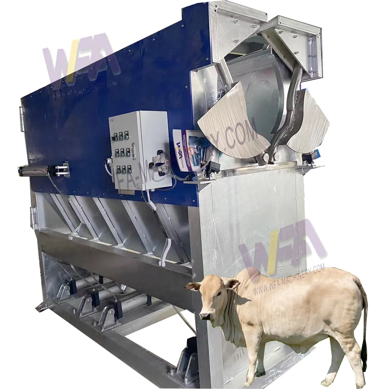 Abattoir de bétail multifonctionnel commercial vache Halal superbe boîte de mise à mort pour équipement d'abattoir de chevaux