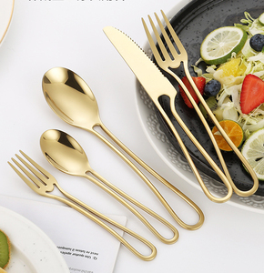 Sáng Tạo cross-gương thép không gỉ Flatware Set rỗng xử lý bao gồm bít tết dao nĩa dùng một lần cho khách sạn nhà hàng - Product Image 4