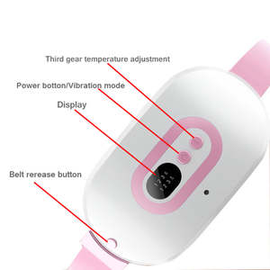 Calor portátil cálido Palacio útero cinturón mujeres período dolor masajeador alivio período calambre período cinturones masajeador - Product Image 4
