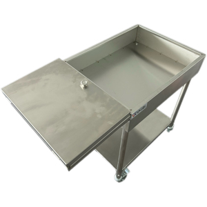 Chariot en acier inoxydable personnalisable VICTORY avec roues en acier inoxydable pour voitures-restaurants pour fournitures de cantine d'hôtel et de restaurant - Product Image 6