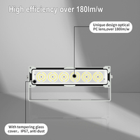 Projecteur LED extérieur en aluminium moulé sous pression IP67 100W avec réflecteur, garantie 7 ans, dimmable pour stade