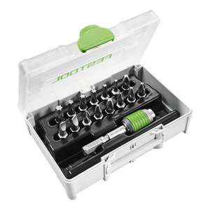 FESTOOL-Assortiment d'embouts 205822 SYS3 XXS CE-MX avec porte-embout à changement rapide CENTROTEC BHS 60 CE (15 pièces) INSERTS POUR VISSAGE - Product Image 1
