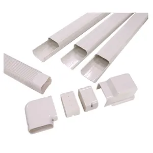 Factory Direct Decorative PVC Line Set Cover Kit Wall Air Conditioner Duct