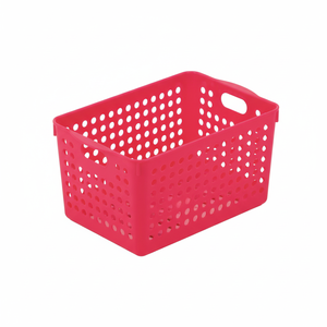 Cesta de almacenamiento profunda roja Inomata - Product Image 1