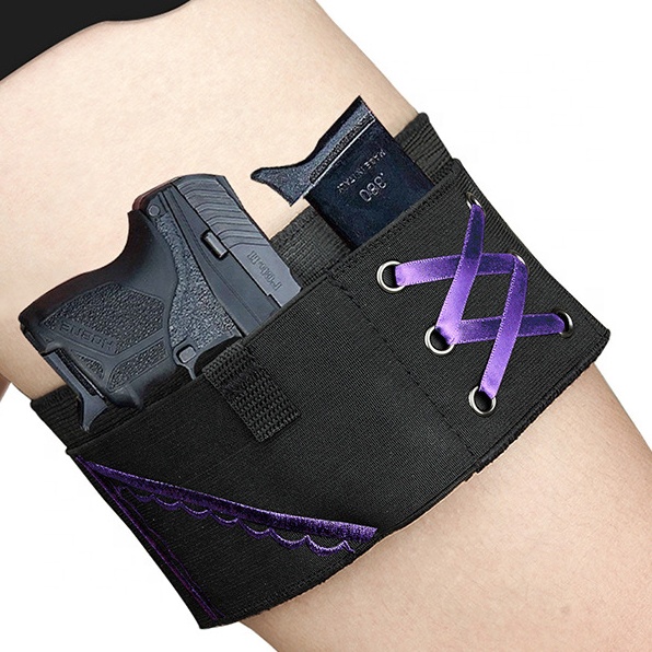 Нескользящая кобура для ног пистолета ног кобура для пистолета подвязки для женщин