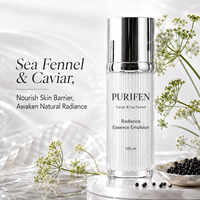 Ensemble de soins anti-âge pour peaux matures : Essence éclat au caviar, Tonique, Émulsion éclat au fenouil marin – Booste l'éclat naturel de la peau