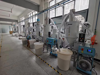 Chargeur à vide industriel MITEX 2,2 kW de type séparé pour le transport de granulés et de pastilles plastiques avec dépoussiéreur cyclonique