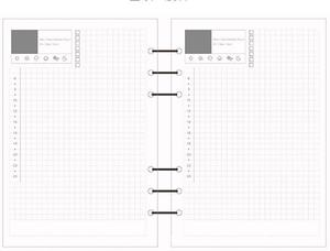 노트북 제조 업체 사무실 문구 노트북 종이 리필 나선형 a5 a6 바인더 내부 페이지 삽입 - Product Image 5