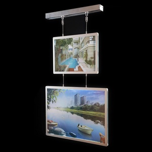 Custom Led Poster <b>Window</b> Display Hanging Led Acrylic Advertising <b>Light</b> Box for Real Estate Agent - Product Image 2