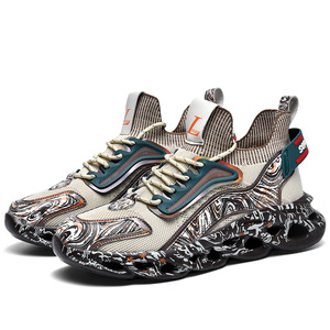 Chaussures de sport traditionnelles chinoises 2026 à motif imprimé en 3D, ultra-légères, rehaussantes, à semelle épaisse pour hommes - Product Image 5