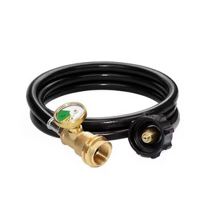 <span class=keywords><strong>Propane</strong></span> Tank POL loại Brass Adapter với Gauge mét PVC ống nối để chuyển đổi POL LP xe tăng dịch vụ van để qcc1/Loại <span class=keywords><strong>1</strong></span> - Product Image 1