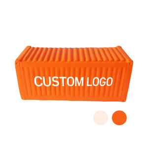 Groothandel Op Maat Gemaakte Container Vorm Stressbal Pu Schuim Realistische Angst Verlichting Speelgoed Gedrukt Logo Lading Thema Relatiegeschenk - Product Image 1