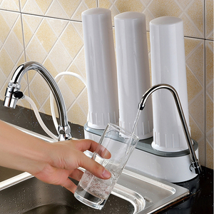 Portátil duradera gráfico personalización lavable instalar convenientemente plástico ABS 3 etapas escritorio sistema de filtro purificador de agua - Product Image 4