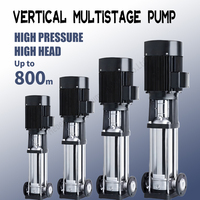 Pompe centrifuge verticale multi-étages en ligne CDL 380V triphasée pour surpression d'eau en pipeline haute pression