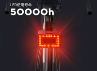 Intelligent millimétrique vague vélo montagne route vélo radar feu arrière haute luminosité avertissement sécurité équitation lumière