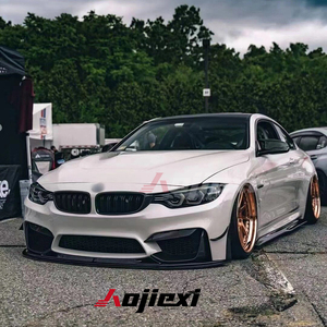 Splitter Anteriore in Fibra di Carbonio Stile R di Alta Qualità per <span class=keywords><strong>BMW</strong></span> F80 F81 M3 F82 F83 M4 2014-2019, Kit Carrozzeria - Product Image 3