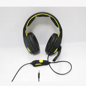Fabrika satış spor oyun oyun müzik kulaklık kablolu kulaklık siyah kulaklık