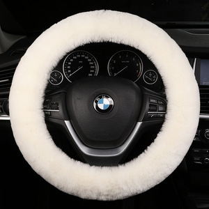 Xiantong Pure Australian Wool Winter Short Plush Car Steering Wheel Cover Cute New Style Fitment Universal Made China for - Product Image 4