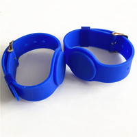 Bracelet intelligent NFC programmable par API SDK bleu, étanche, 13,56 MHz, 144 octets