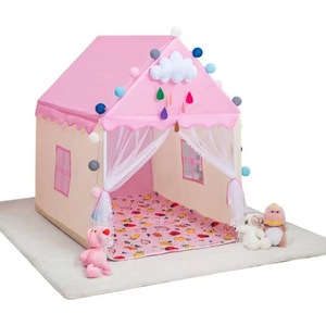 Tienda de campaña de juguete colorida plegable, tienda de campaña suave para niños, tienda de Campaña para Niños de gran espacio, Castillo de princesa durmiente para bebés, casa de juegos - Product Image 1