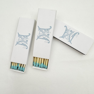 Fiammiferi Personalizzabili con Logo su Scatola, Punta Colorata, Fiammiferi di Sicurezza in Legno all'Ingrosso, Fiammiferi per Candele in Confezione - Product Image 2